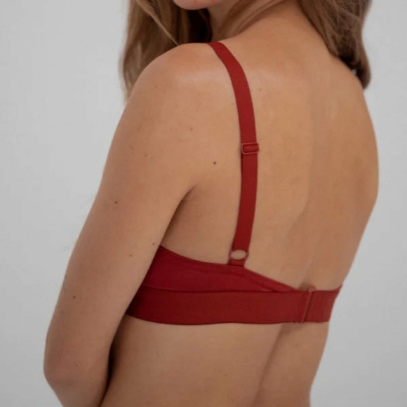 Nude. Label CUT OUT BRA WIDE STRAP - GOTS COTTON black xs nwt - Picture 7 of 7